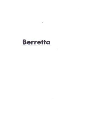 Trademark BERRETTA