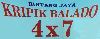 Trademark Bintang Jaya Kripik Balado 4x7