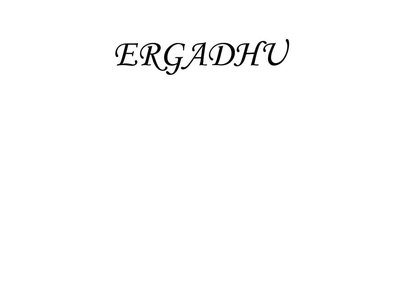 Trademark ERGADHU