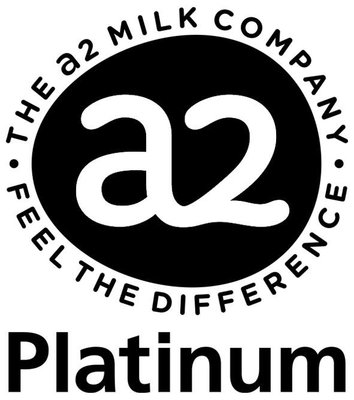 Trademark a2 Logo THE a2 MILK COMPANY FEEL THE DIFFERENCE Platinum