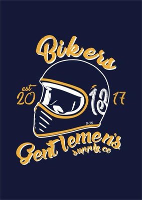 Trademark Bikers Gentlemen's supply co est 2017