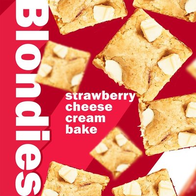 Trademark BLONDIES STRAWBERRY CHEESE CREAM BAKE