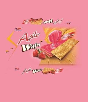 Trademark APILO WAFER BLOCK STRAWBERRY + Lukisan