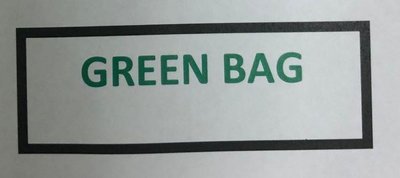 Trademark GREEN BAG