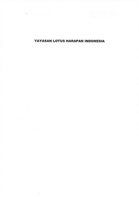 Trademark Yayasan Lotus Harapan Indonesia = merupakan nama yayasan (badan hukum)