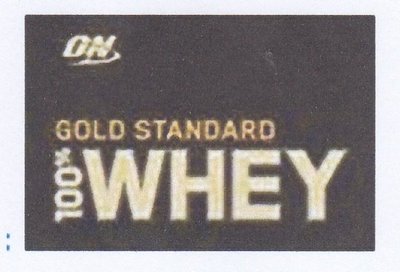 Trademark ON (Swoosh) GOLD STANDARD 100% WHEY Logo