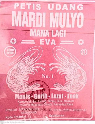 Trademark PETIS UDANG MARDI MULYA MANA LAGI "EVA''