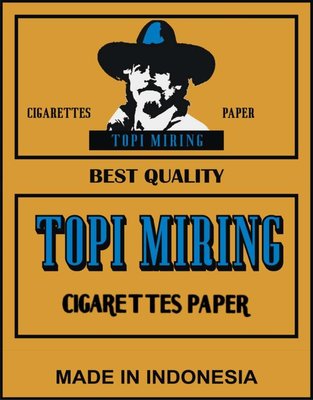 Trademark cigarettes paper topi miring