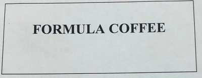 Trademark FORMULA COFFEE