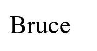 Trademark Bruce