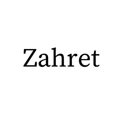 Trademark ZAHRET