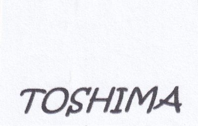 Trademark TOSHIMA