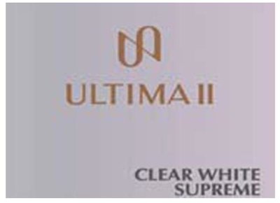 Trademark ULTIMA II CLEAR WHITE SUPREME + Logo