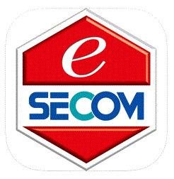 Trademark e/SECOM in a hexagon