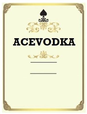 Trademark ACEVODKA + LOGO