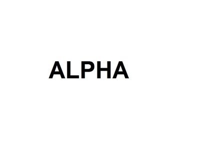 Trademark ALPHA