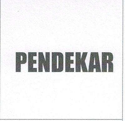 Trademark PENDEKAR