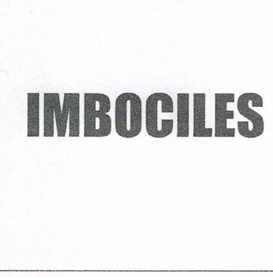 Trademark IMBOCILES