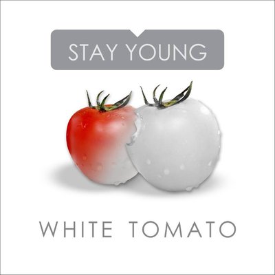 Trademark STAY YOUNG WHITE TOMATO + LUKISAN