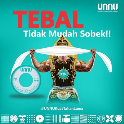 Trademark LOGO + unnu BATHROOM FITTINGS & PLUMBING HARDWARE TEBAL Tidak Mudah Sobek!!
#UNNUKuatTahanLama