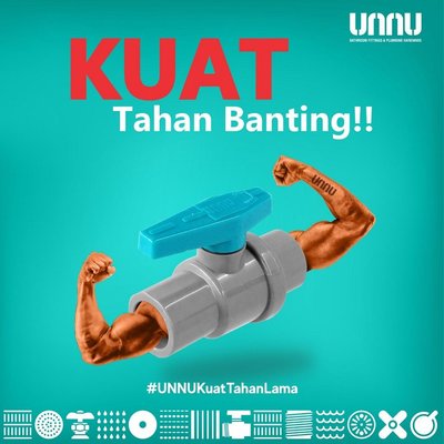 Trademark LOGO + unnu BATHROOM FITTINGS & PLUMBING HARDWARE KUAT Tahan Banting!!
#UNNUKuatTahanLama