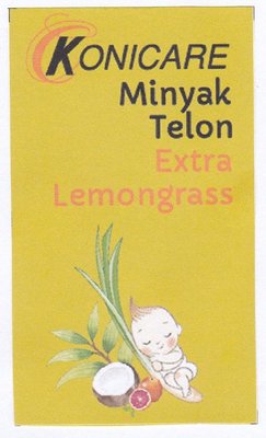 Trademark KONICARE MINYAK TELON EXTRA LEMONGRASS & Logo