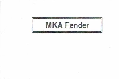 Trademark MKA Fender