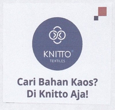 Trademark KNITTO TEXTILES Cari Bahan Kaos? Di Knitto Aja! & Logo