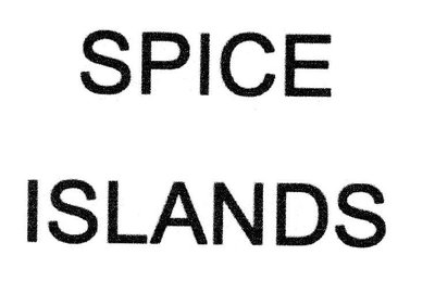 Trademark SPICE ISLANDS