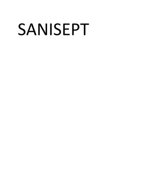 Trademark SANISEPT