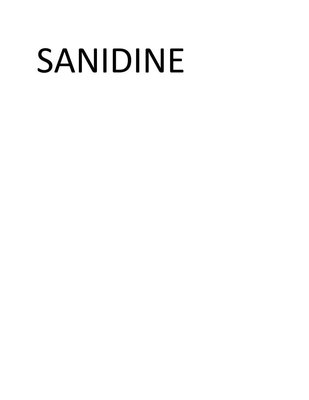 Trademark SANIDINE