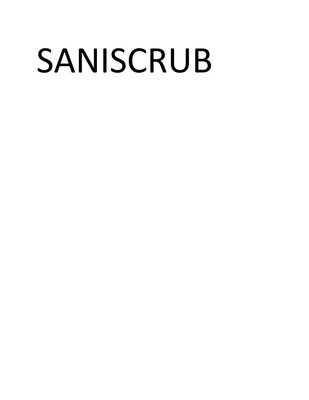 Trademark SANISCRUB