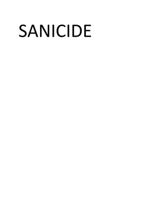 Trademark SANICIDE