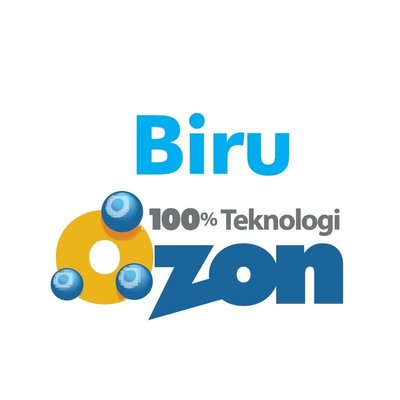 Trademark BIRU 100% Teknologi Ozon + Logo