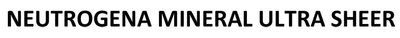 Trademark NEUTROGENA MINERAL ULTRA SHEER