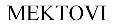 Trademark MEKTOVI