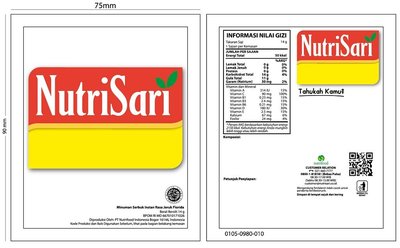 Trademark Nutrisari (Layout Kemasan)