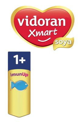 Trademark vidoran Xmart soya 1+ imunUp & Logo