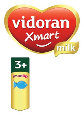 Trademark vidoran Xmart milk 3+ imunUp & Logo