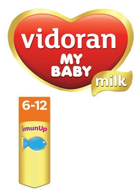 Trademark vidoran MY BABY milk 6-12 imunUp + Logo