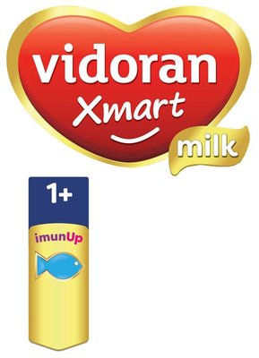 Trademark vidoran Xmart milk 1+ imunUp & Logo