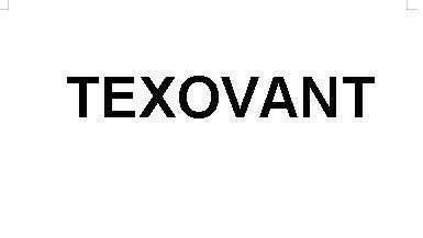 Trademark TEXOVANT