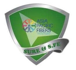 Trademark SURE & S.FE ASIA PACIFIC FIBERS + Logo