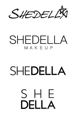 Trademark SHEDELLA + logo, SHEDELLA MAKE UP, SHEDELLA, S H E DELLA