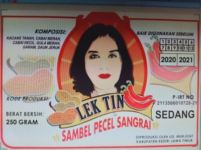 Trademark Sambel Pecel Sangrai Lek Tin