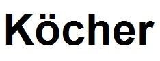 Trademark KOCHER + LOGO