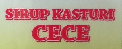 Trademark sirup kasturi cece