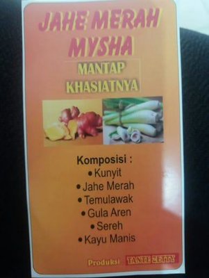 Trademark JAHE MERAH MYSHA