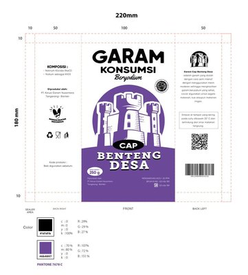 Trademark Garam Konsumsi Beryodium cap Benteng Desa