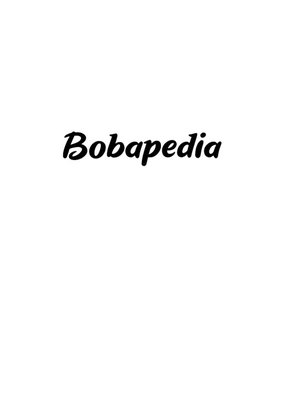 Trademark BOBAPEDIA